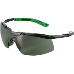 Maxisafe 5x6 Safety Glasses Smoke Lens Grey / Green Frame