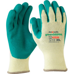 Maxisafe Grippa Latex Gloves Green Medium