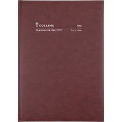 Collins Appointment Diary A5 Day To Page Burgundy