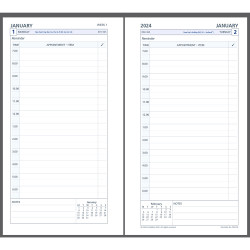 Debden Dayplanner Refill Personal 96x172mm Dated Day To Page