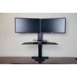 Sylex Uprite Ergo Dual Monitor Sit-Stand Workstation Black