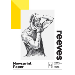 Reeves Newsprint Pad A4 48gsm 50 Sheet