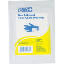 First Aider's Choice Non-Adherent Dressing 7.5 x 10cm Pack of 10