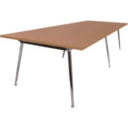 Rapidline Rapid Air Boardroom Table 3200W x 1200D x 750mmH Beech / lack