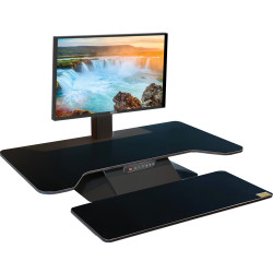 Standesk Pro Memory Electric Single Screen Sit Stand Unit 900W x 520D x 100-540mmH Black
