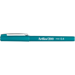Artline 200 Fineliner Pen Fine 0.4mm Dark Green Pack Of 12