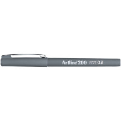 Artline 220 Fineliner Pen 0.2mm Grey Pack Of 12