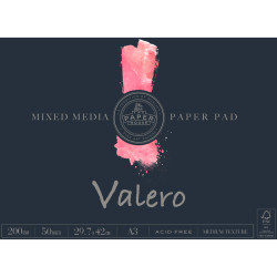 The Paper House Valero Pad A3 200gsm Mixed Media 50 Sheet