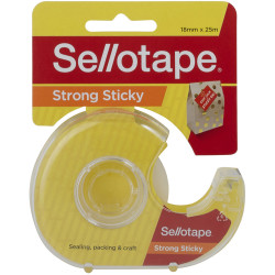 Sellotape Sticky Tape 18mmx25m In Dispenser Clear