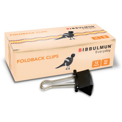 Bibbulmun Foldback Clip 32mm Box of 12