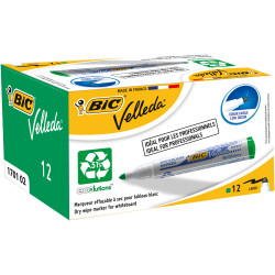Bic Velleda 1701 Whiteboard Marker Eco Bullet 1.5mm Green Pack of 12