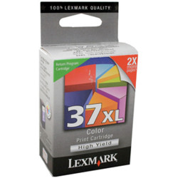 LEXMARK #37XL COLOUR INK CART 18C2180A Return Program Hi Yld