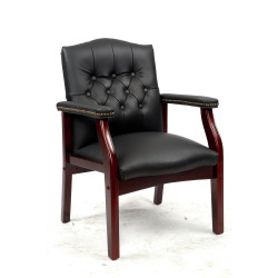 VIP EXECUTIVE CLIENT CHAIR Black Leather