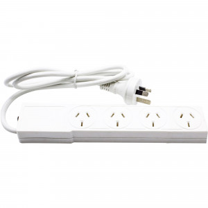 The Brute Power Co. 4 Socket Powerboard White