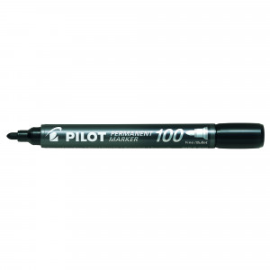 Pilot SCA-100 Permanent Marker Bullet 1mm Black