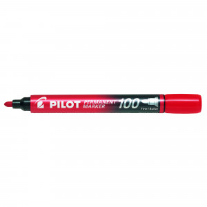 Pilot SCA-100 Permanent Marker Bullet 1mm Red