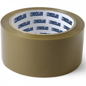 Cumberland Packaging Tape 45 Micron 48mmx75m Brown Pack 6