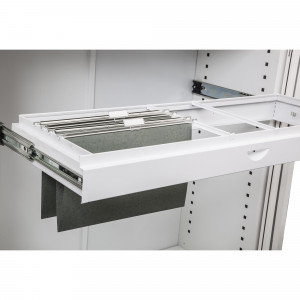 Rapidline GO Steel Tambour Accessory Roll Out File Frame 695W x 360D x 95mmH White