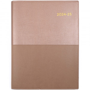 Collins Vanessa Financial Year Diary A4 Day To Page Rose Gold