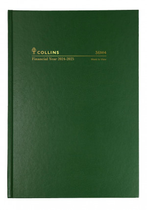 Collins Financial Year Diary A6 Week To View Green