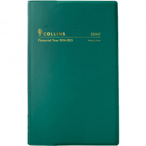 Collins Financial Year Diary B7R Week To View Green