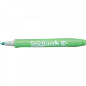 Artline Decorite Metallic Markers Bullet 1.0mm Green Box Of 12