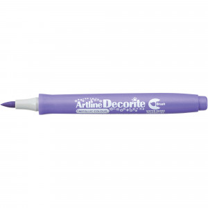 Artline Decorite Metallic Markers Brush Nib Purple Box Of 12