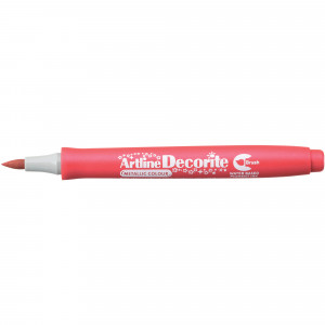 Artline Decorite Metallic Markers Brush Nib Red Box Of 12
