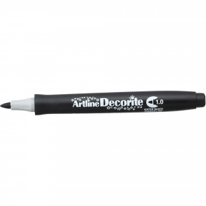 Artline Decorite Standard Markers Bullet 1.0mm Black Box Of 12