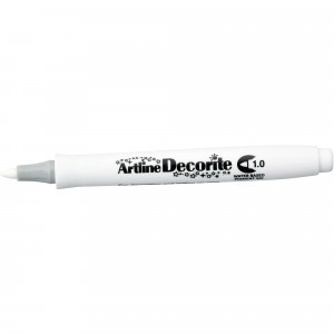 Artline Decorite Markers 1.0mm Bullet Standard White Box Of 12