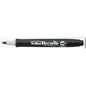 Artline Decorite Standard Markers Chisel 3.0mm Black Box Of 12