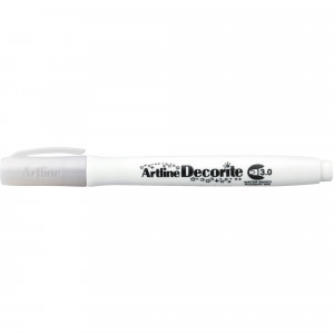 Artline Decorite Standard Markers Chisel 3.0mm White Box Of 12