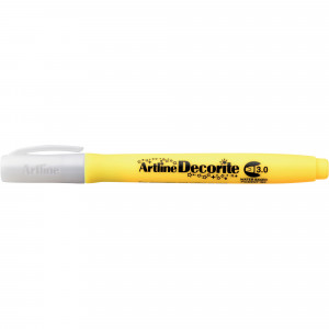 Artline Decorite Markers 3.0mm Chisel Standard Yellow Box Of 12