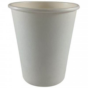 Writer Breakroom Disposable Single Wall Paper Cups 237ml 8oz Box Of 1000 White