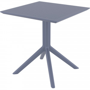 Sky 70 Hospitality Cafe Table Indoor Outdoor Use 700W x 700D x 740mmH Poly Anthracite
