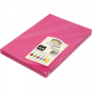 Rainbow System Board A4 150 gsm Hot Pink 100 Sheets
