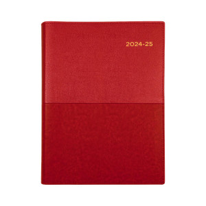Collins Vanessa Financial Year Diary A4 Day to Page Red