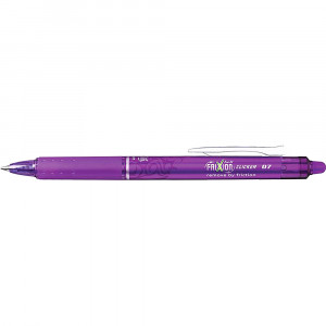 Pilot Frixion Clicker Erasable Rollerball Retractable Pen Fine 0.7mm Violet