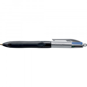 Bic 4 Colour Grip Pro  Ballpoint Pen Retractable Medium 1mm