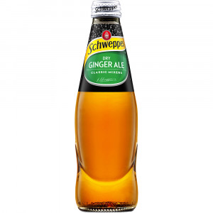 Schweppes Dry Ginger Ale Classic Mixers 300ml Glass Bottle Pack Of 24