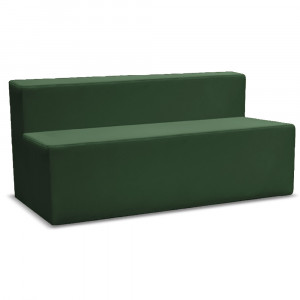 K2 Marbella Oxley Rectangle Single Sided Chair With Low Back 900W x 670mmD Green PU