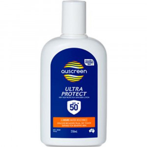 Auscreen Ultra Protect SPF 50+ Sunscreen 250ml Bottle