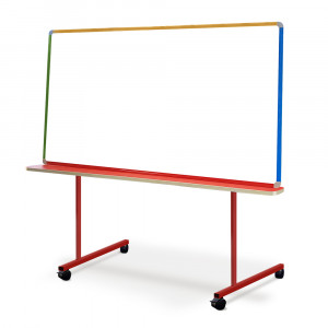 Visionchart Vista Magnetic Big Book Buddy Mobile Whiteboard 1200 x 700mm 4 Colour Frame