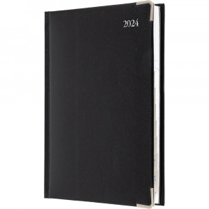 Debden Management Diary A4 Day To Page Bonded Leather Black