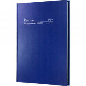 Collins Kingsgrove Financial Year Diary A4 Week to View Blue