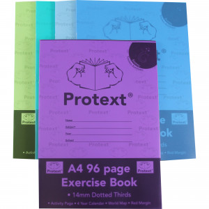 Protext Exercise Book A4 14mm Dotted Thirds 96 Page Goanna