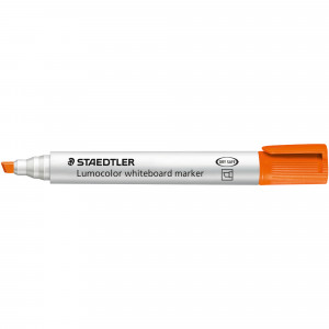Staedtler 351B Lumocolor Whiteboard Marker Chisel 2-5mm Orange Pack of 10