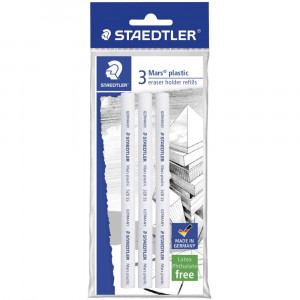 Staedtler Mars Plastic Eraser Refills For 522695 Pack of 3
