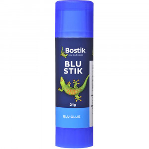 Bostik Blu-Stik 21g Medium Blue Dries Clear