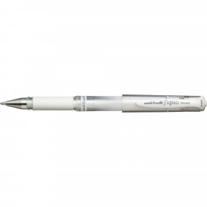 Uni-Ball UM153 Impact Signo Gel Rollerball Pen Broad 1mm White